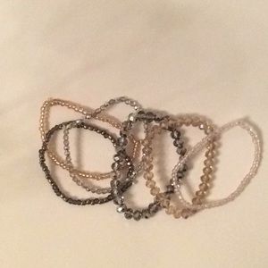 6pc beaded bracelets